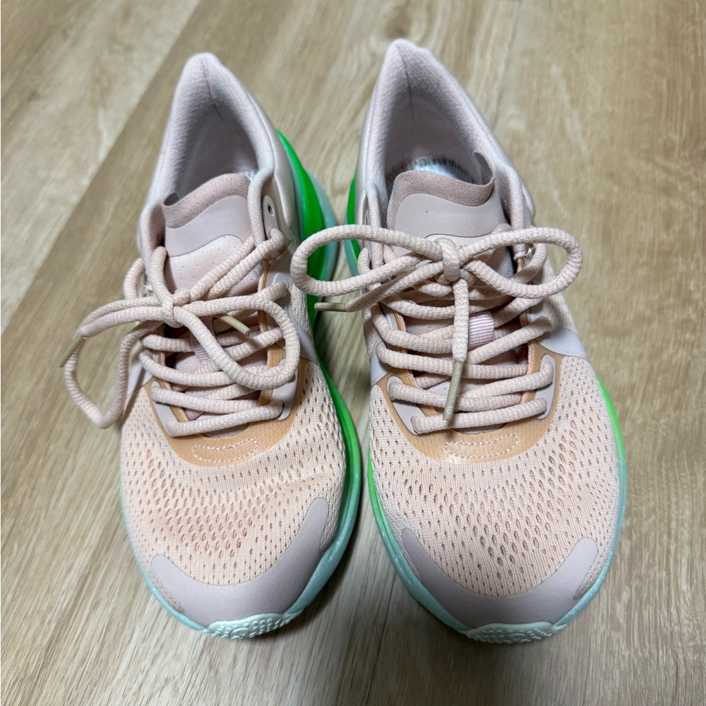 Pink and Green Athletic Sneakers